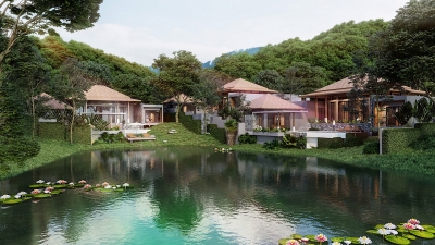Новые виллы с видом на озеро на Банг Тао