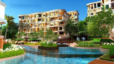 Luxury apartments in a large complex on Rawai
