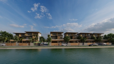 Modern villas in a magnificent location on the lake in Bang Tao