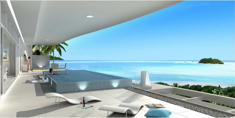 Luxury apartments with a sea view