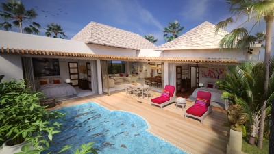 Trendy villas in 300 meters from the beach