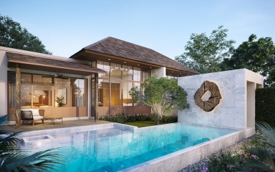 New project of 2 and 3 bedroom villas in a residence in Nai Harn